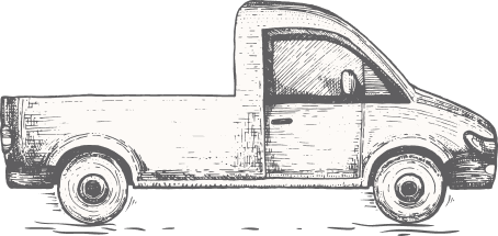 Illustration of a delivery ute